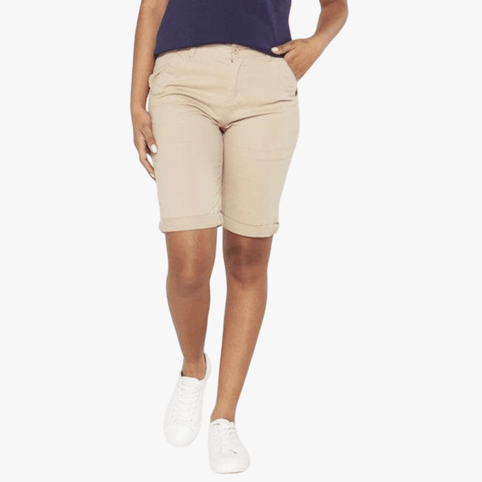 Jeep Womens Core Classic Chino Shorts Sago Dark | Jeep
