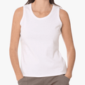 Jeep Womens Ribbed Tank White | Jeep