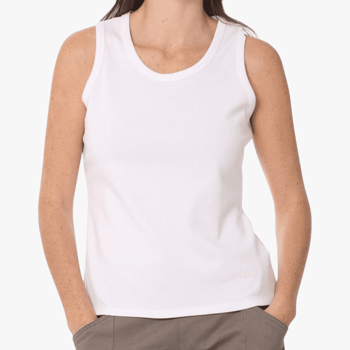 Jeep Womens Ribbed Tank White | Jeep