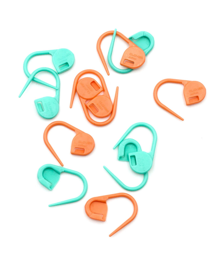 Jumbo Locking Stitch Markers - Zipper and Thread
