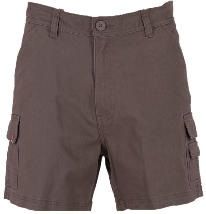 Kakiebos Mens 14Cm Fixed Waist Cargo Shorts Choc