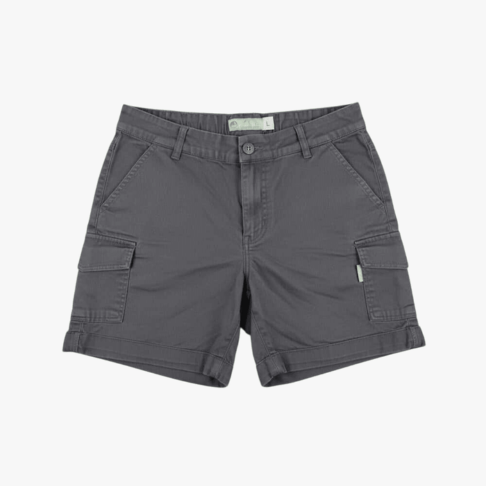 Kakiebos Womens Half Elasticated Shorts Washed Blue | Kakiebos
