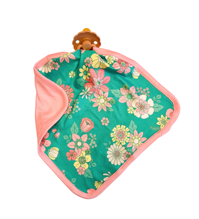 KELLY GREEN + PINK RETRO DAISIES | LOVIE