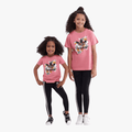 Adidas Kids Floral Short Sleeve Tee Haz Rose | Adidas
