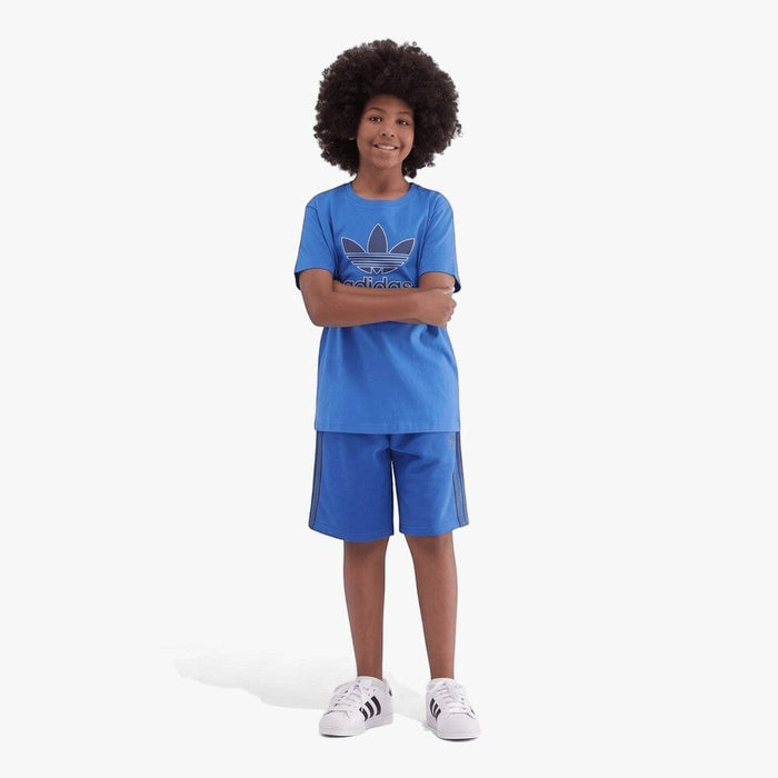 Adidas Kids Outline Tref Tee Blue Bird | Adidas