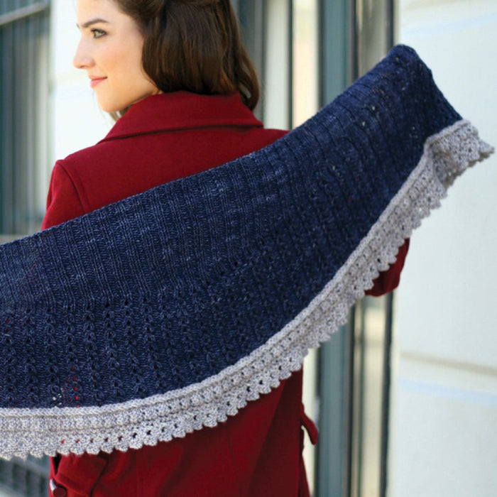 Malabrigo Koriburi Shawl Kit -69 - Pearl Ten / 36 - Pearl 87494954 | Kits at Michigan Fine Yarns