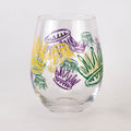 NolaCajun La Couronne Wine Glass Set Louisiana New Orleans Entertaining Gift