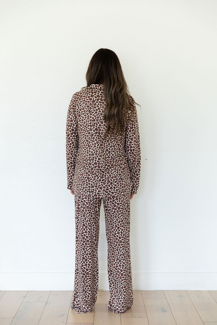 LEOPARD | WOMEN'S BUTTON UP LONG SLEEVE SET