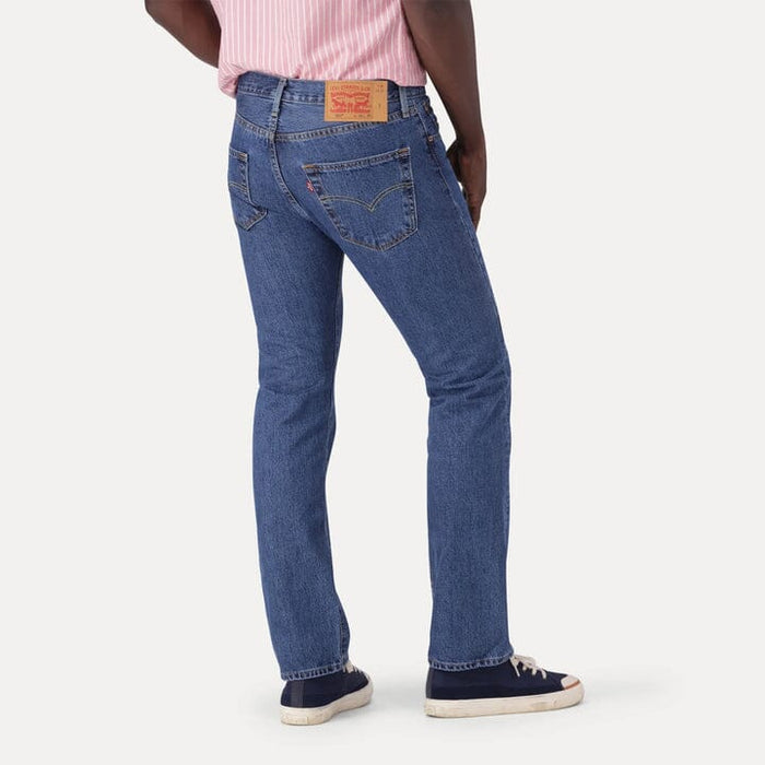 Levis Mens 501 Straight Leg Jean Medium Stonewash | Levis