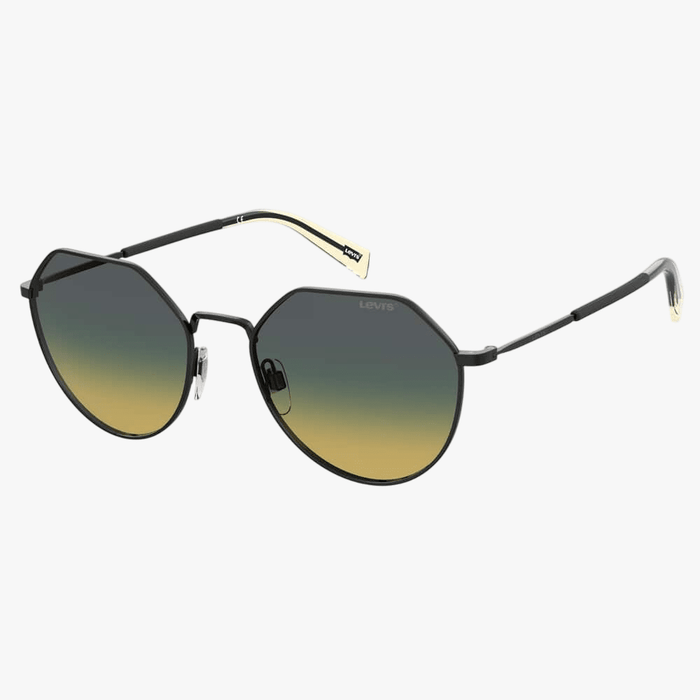 Levis Unisex Metal Frame Sunglass Black Yellow | Levis