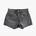 Levis Womens High Rise Shorts 005 Grey Black | Levis
