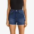 Levis Womens High Rise Za Second Go Shorts Blue | Levis
