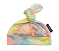 LIGHT CORAL + BLUE + YELLOW TIE DYE | BEANIE