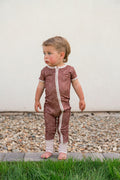 LONGHORNS | SHORT SLEEVE ZIPPER ONE PIECE