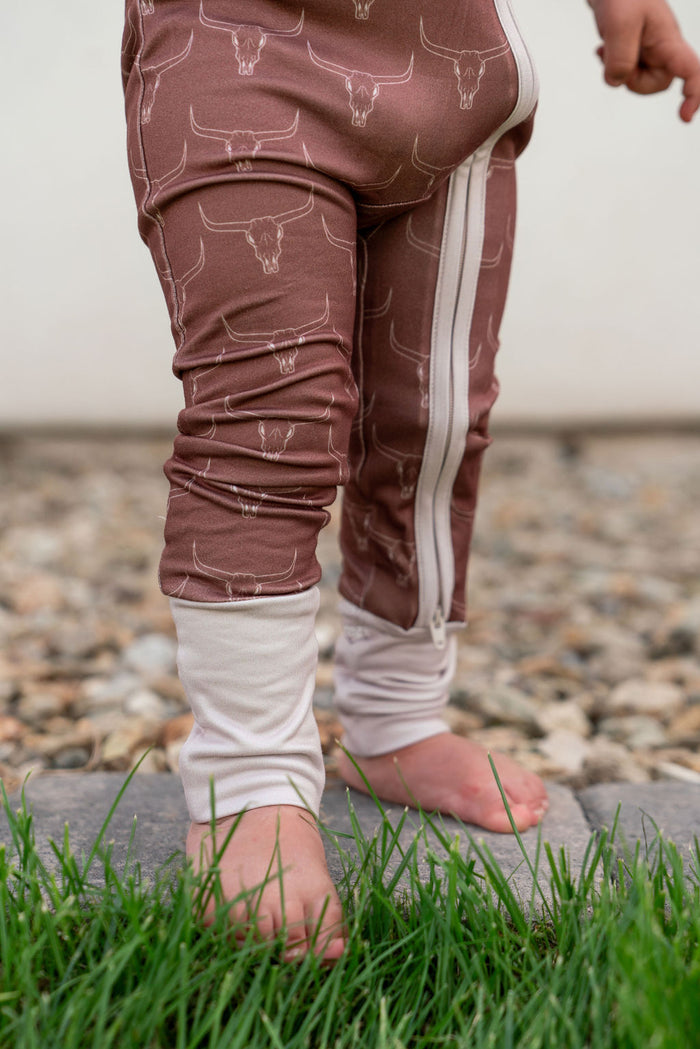 LONGHORNS | SHORT SLEEVE ZIPPER ONE PIECE