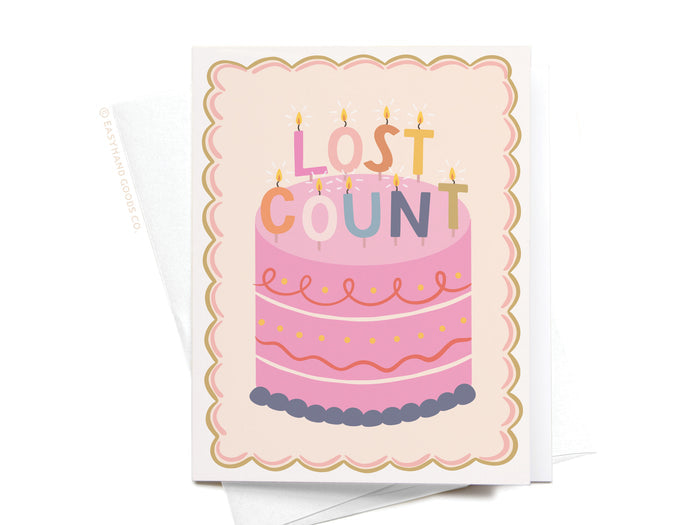Lost Count Birthday Candles Greeting Card - Onderkast Studio