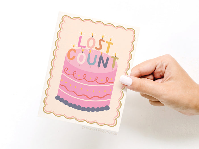Lost Count Birthday Candles Greeting Card - Onderkast Studio