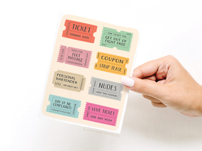 Love Coupons Greeting Card - Onderkast Studio
