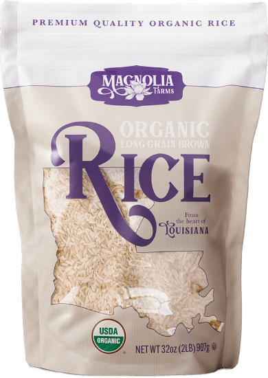 NolaCajun Magnolia Farms Organic Long Grain Brown Rice Louisiana Organic Brown Rice