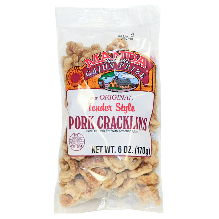 NolaCajun Manda Pork Cracklin Louisiana Cajun Pork Cracklins Classic