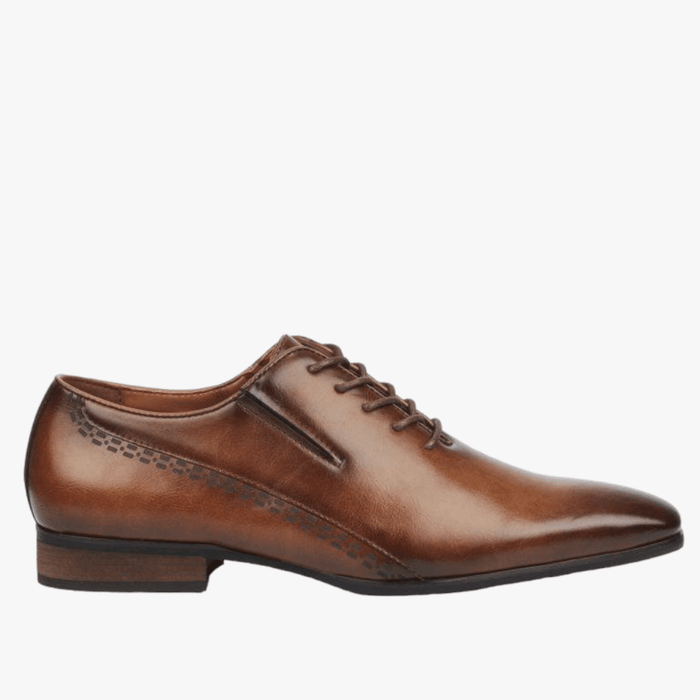 Mazerata Mens Magio 60 Wax Leather Formal Shoe Tan Mazerata