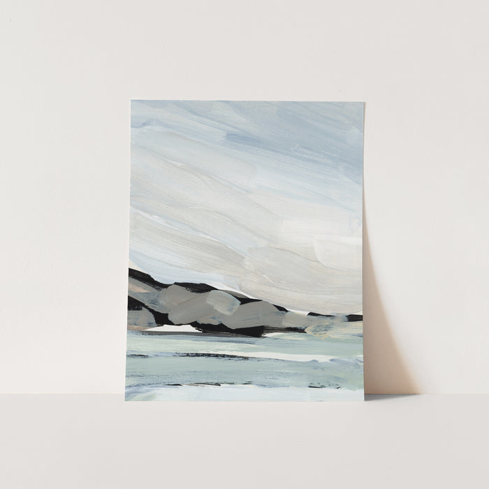 "Meeting the Ocean" Beach Painting - Art Print or Canvas - Jetty Home