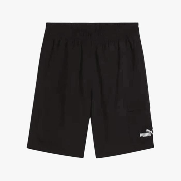 Puma Mens Ess No1 Woven Cargo Shorts Black | Puma