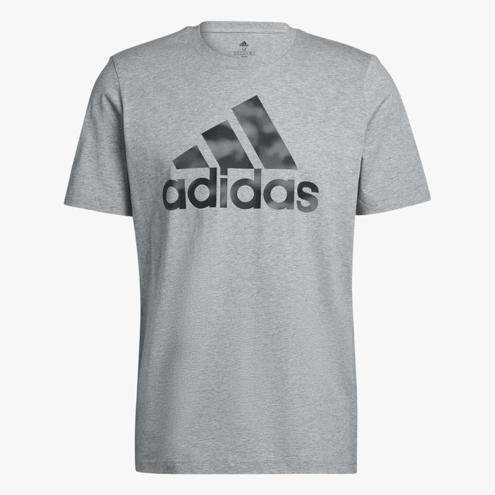 Adidas Mens Essential Camo Short Sleeve Tee Grey | Adidas