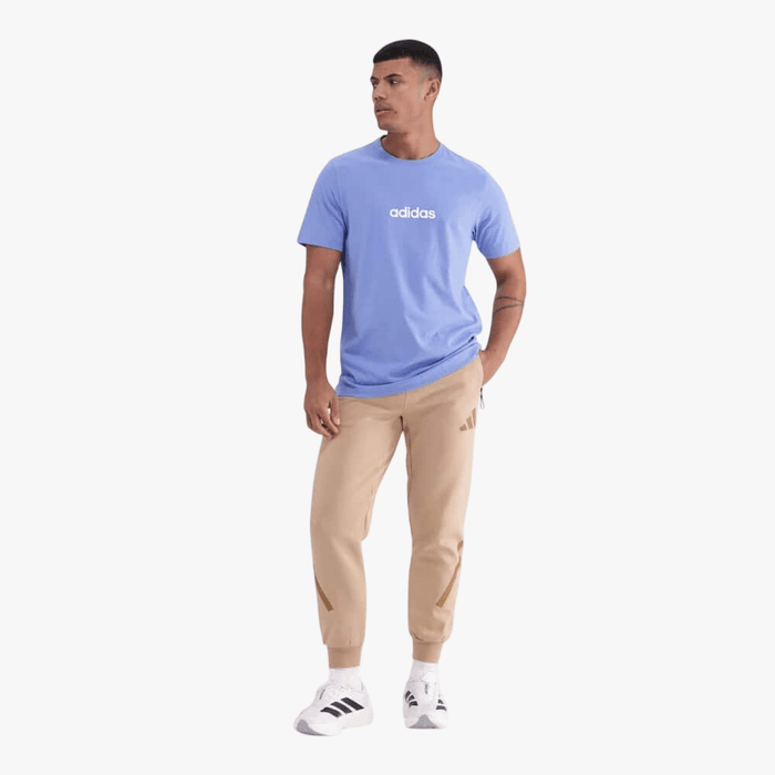 Adidas Mens Lin Sj Short Sleeve Tee Blue | Adidas