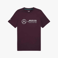 Puma Mens Mapf1 Ess Logo Short Sleeve Tee Midnight Plum | Puma