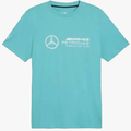 Puma Mens Mapf1 Ess Logo Short Sleeve Tee Sheen Green | Puma