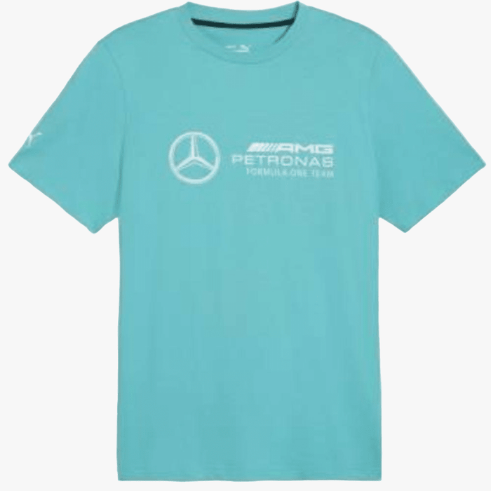 Puma Mens Mapf1 Ess Logo Short Sleeve Tee Sheen Green | Puma