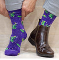 NolaCajun Mens Mardi Gras Mambo Socks Louisiana Mardi Gras Novelty Socks New Orleans
