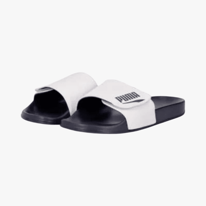 Puma Mens Poolcat Slide Velcro White Navy | Puma