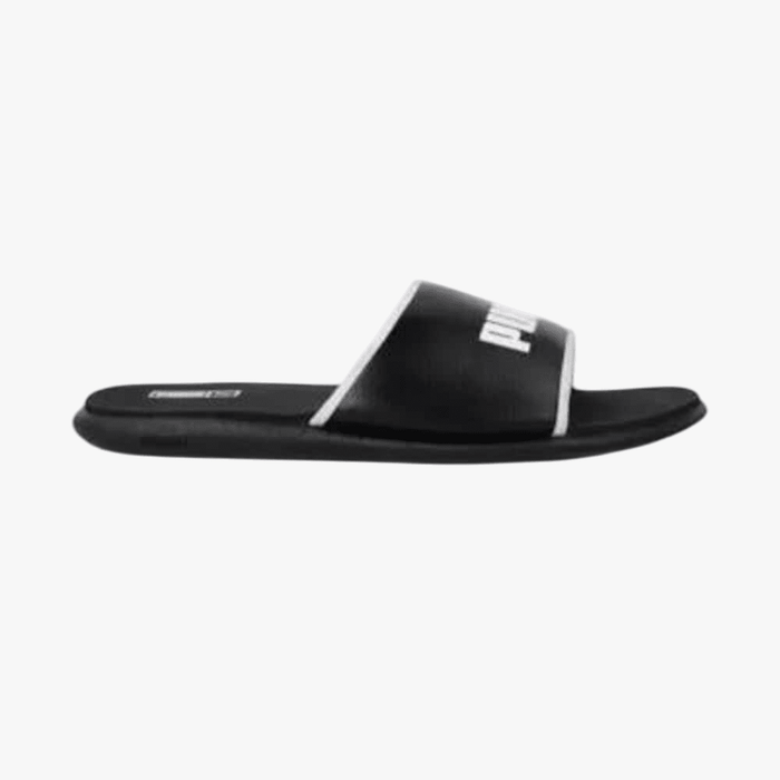 Puma Mens Sporty Slide Sandal Black White | Puma