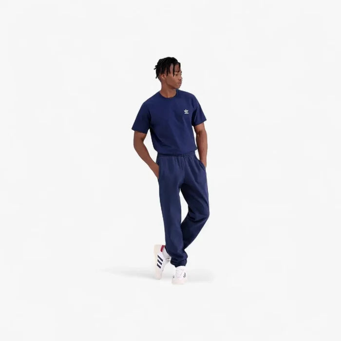 Adidas Mens Trefoil Essentials French Terry Joggers Night Indigo | Adidas