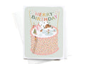 Merry Birthday Cake Greeting Card - Onderkast Studio