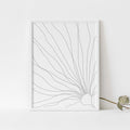 Minimalist Seaweed Kelp Illustration Coastal Wall Art Print or Canvas - Jetty Home