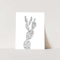 Minimalist Prickly Pear Cactus, No. 1 - Jetty Home
