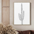 Minimalist Saguaro Cactus, No. 2 - Jetty Home