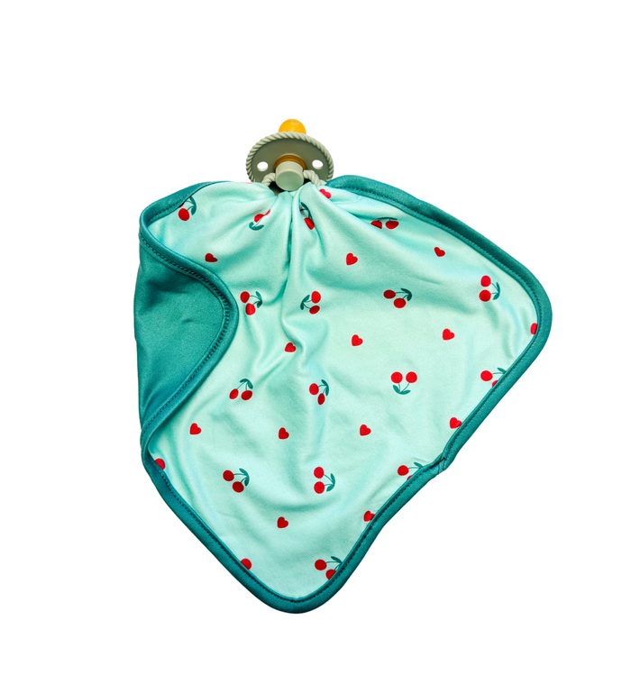 MINT BLUE + RED CHERRIES | LOVIE