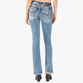 Miss Me Womens Animal Instinct Low Rise Bootleg Jeans Miss Me