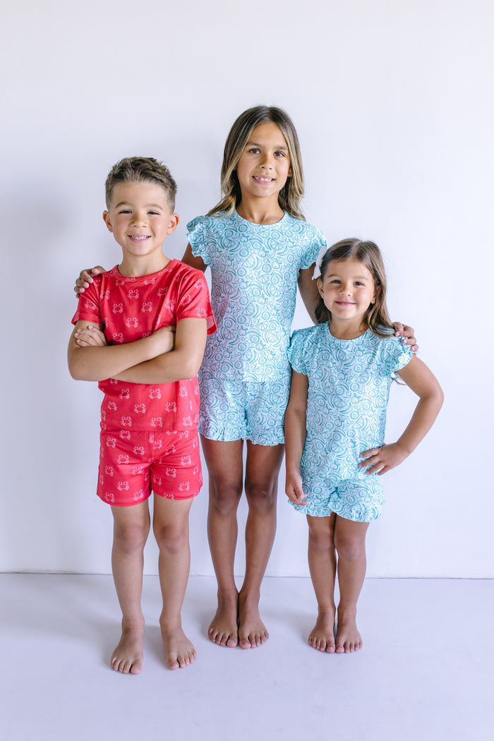 MIXED FRUITS | RUFFLE SHORT SET