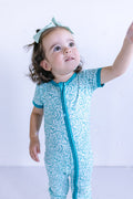 MIXED FRUITS | SHORT SLEEVE ZIPPER ONE PIECE