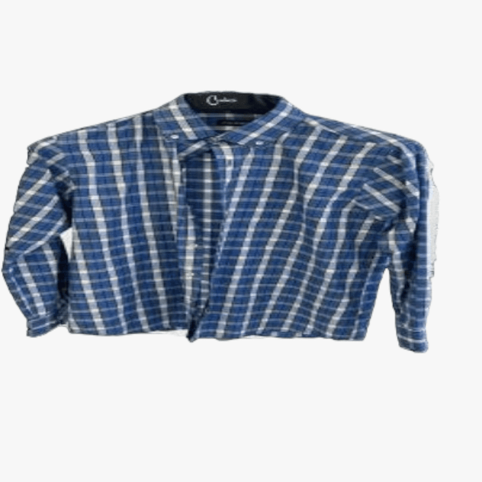 Monatic Mens Washington Long Sleeve Check Shirt Mens