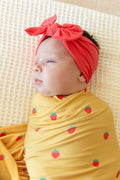 MUSTARD YELLOW STRAWBERRIES | SWADDLE