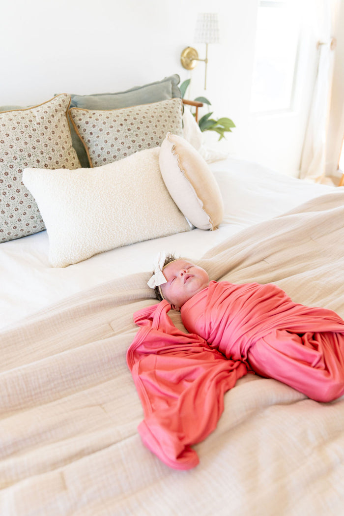 MUTED BLUSH SOLID | SWADDLE