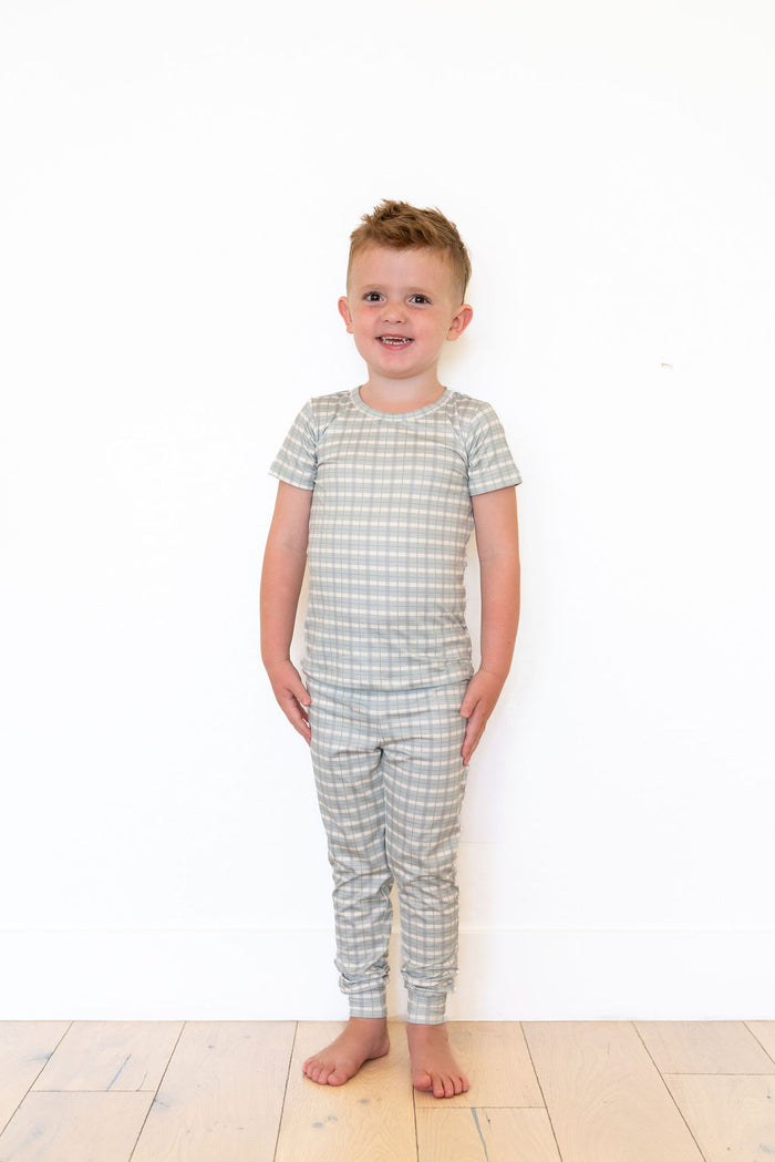 MUTED GREEN PLAID | SHORT SLEEVE