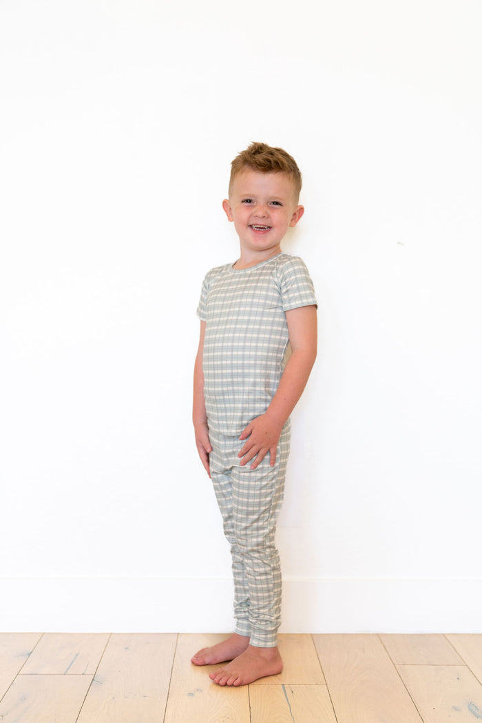 MUTED GREEN PLAID | SHORT SLEEVE