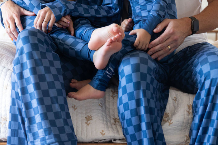 NAVY CHECKER | MEN'S PANTS